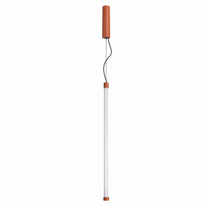 Suspension tube TRANG ocre rouge vue d'ensemble