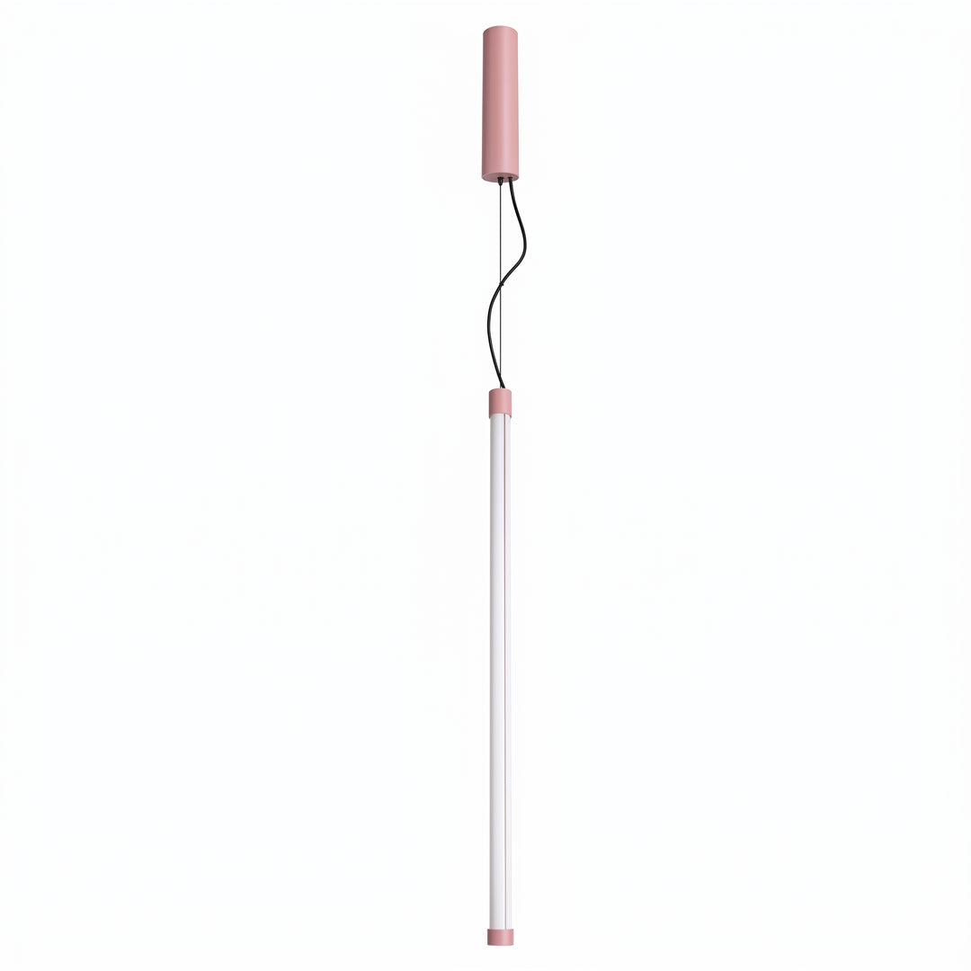 Suspension tube TRANG rose vue d'ensemble