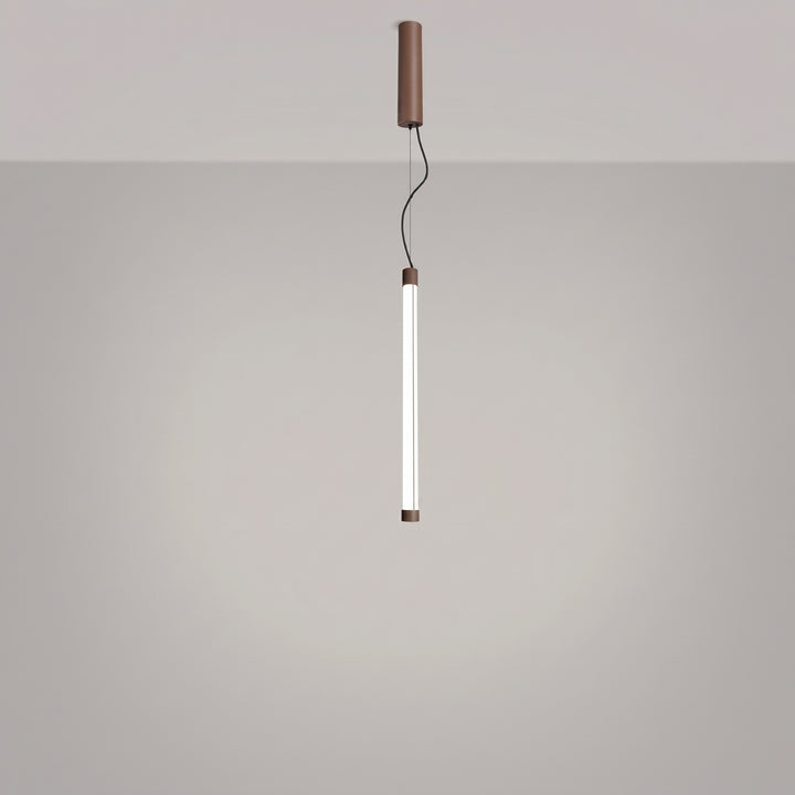 Suspension tube TRANG moka allumée, suspendue