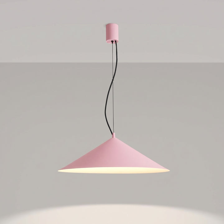 Suspension FINT rose allumée, suspendue