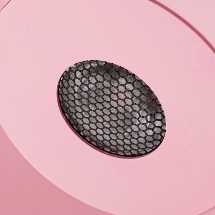 Suspension FINT rose détail de la grille anti-éblouissement