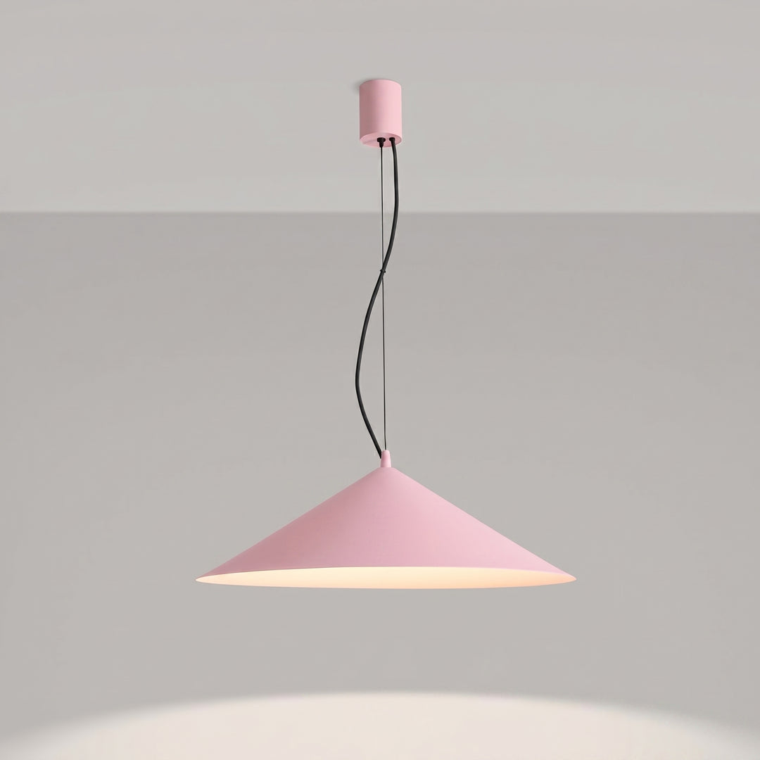 Suspension FINT rose allumée, suspendue