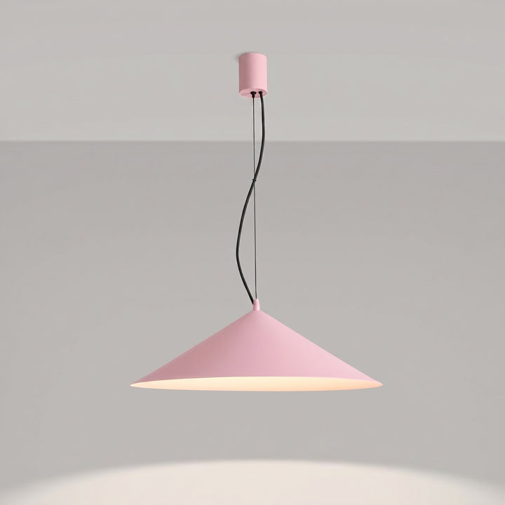 Suspension FINT rose allumée, suspendue