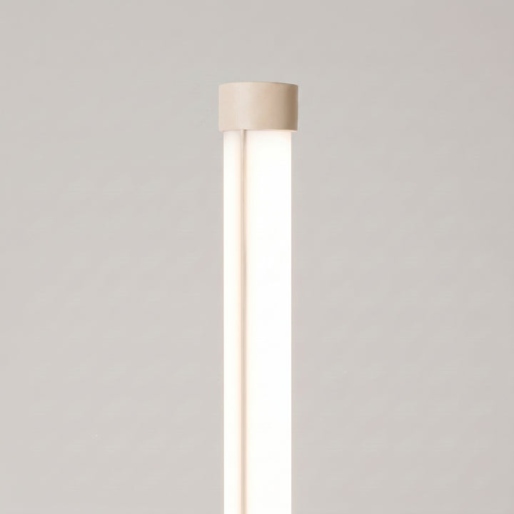 Lampadaire TRANG beige détail du sommet du tube