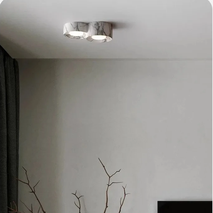 Middle ancient resin tube lamp double headed Japanese style corridor ceiling light living room without main lamp balcony lamp