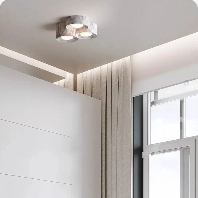 Middle ancient resin tube lamp double headed Japanese style corridor ceiling light living room without main lamp balcony lamp