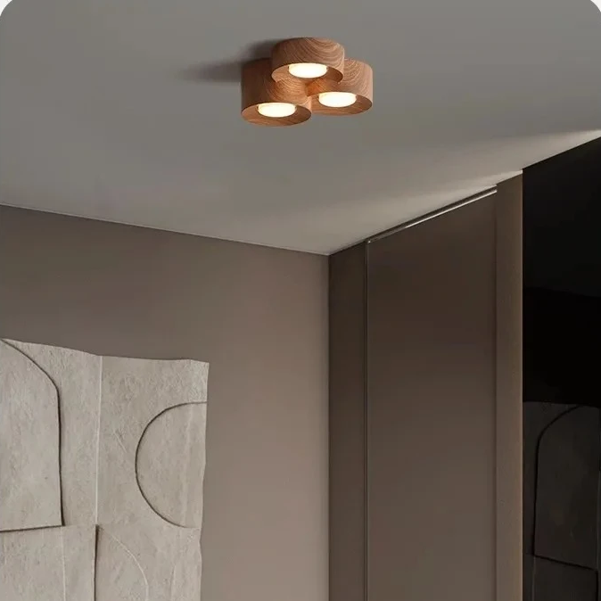 Middle ancient resin tube lamp double headed Japanese style corridor ceiling light living room without main lamp balcony lamp