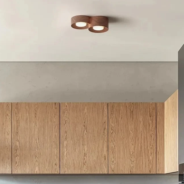 Middle ancient resin tube lamp double headed Japanese style corridor ceiling light living room without main lamp balcony lamp