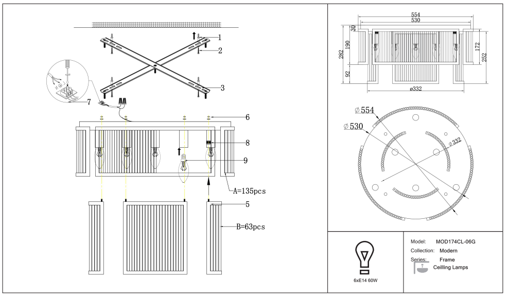 Luminaire Plafonnier | FRAME (Cadres)