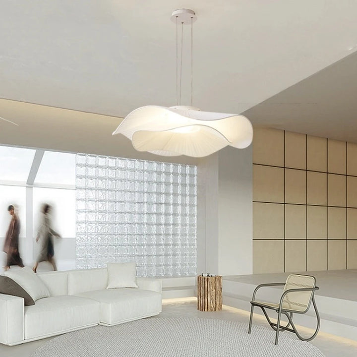 Modern Simple Fabric Led Pendant Lights Dining Room Nordic Chandelier Lamp Bar Hanging Lamp Home Decor Dimmable Lighting Fixtures