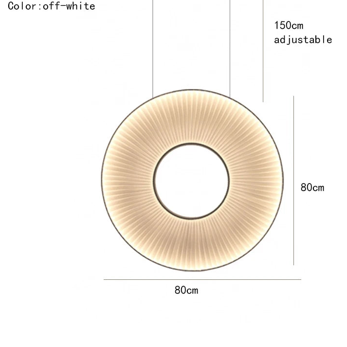 New Style Fabric LED Pendant Lights Ten Hours Round Parlor Shop Hotel Dining Room Hanglamp Art Deco Cord Adjustable