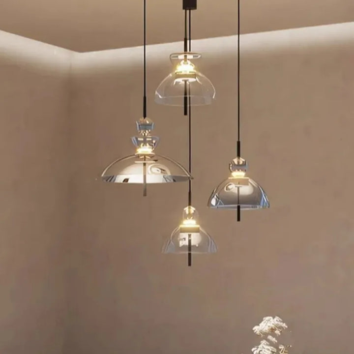 Nordic Glass LED Pendant Light for Restaurant Bedroom Bar Coffee Shop Kitchen Designer Chandelier Home Decor Lusters Lighting Fixtures