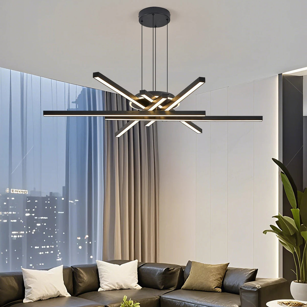 Nordic Led Chandelier Golden Black Pendant Lamp for Dining Living Room Table House Home Decor Desk Bar Lighting