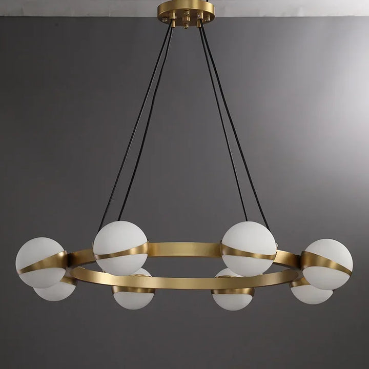 Nordic Creative Glass Ball LED Pendant Lights for Living Dining Room Restaunrant Kitchen Food Table Chandelier Luster Designer