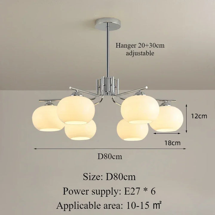 Modern Nordic LED Pendant Lights Simple Glass Home Decor Ceiling Chandeliers Restaurant Living Room Shop Interior Lightings