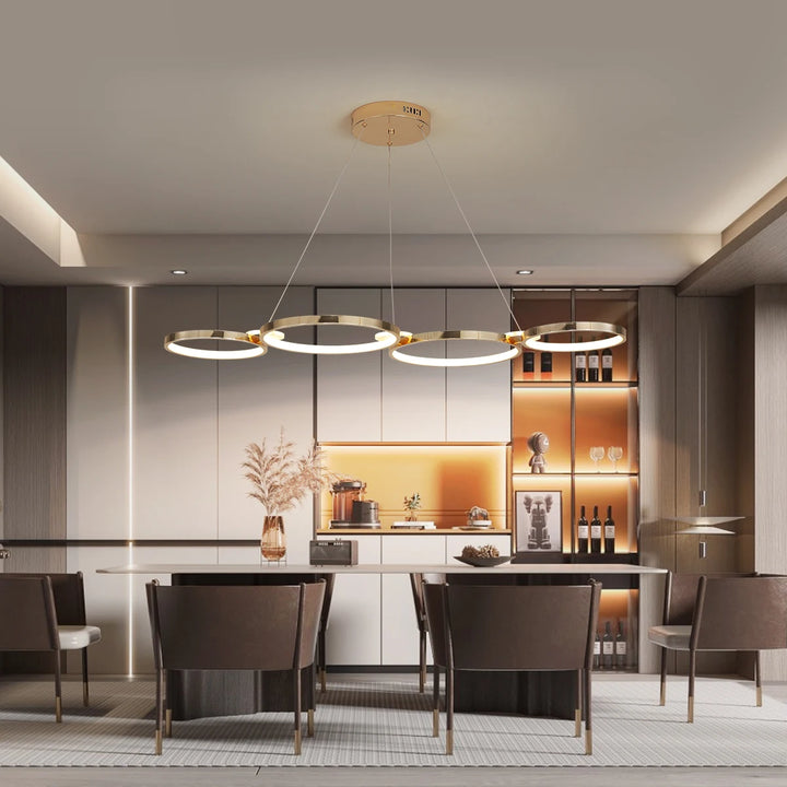 living room chandelier,Dimmable ceiling pendant chandelier,Led pendant lights for dining room kitchen Gold/chrome/black chandeliers