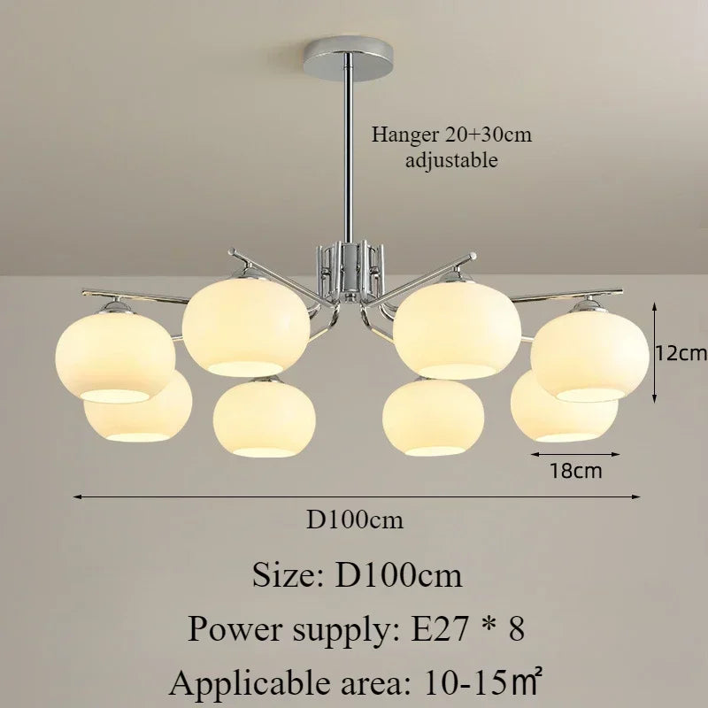 Modern Nordic LED Pendant Lights Simple Glass Home Decor Ceiling Chandeliers Restaurant Living Room Shop Interior Lightings