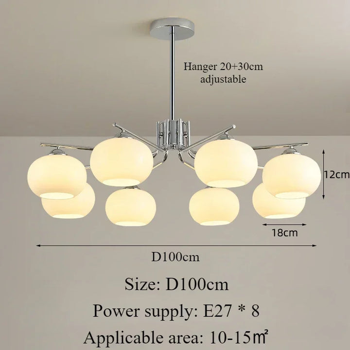 Modern Nordic LED Pendant Lights Simple Glass Home Decor Ceiling Chandeliers Restaurant Living Room Shop Interior Lightings