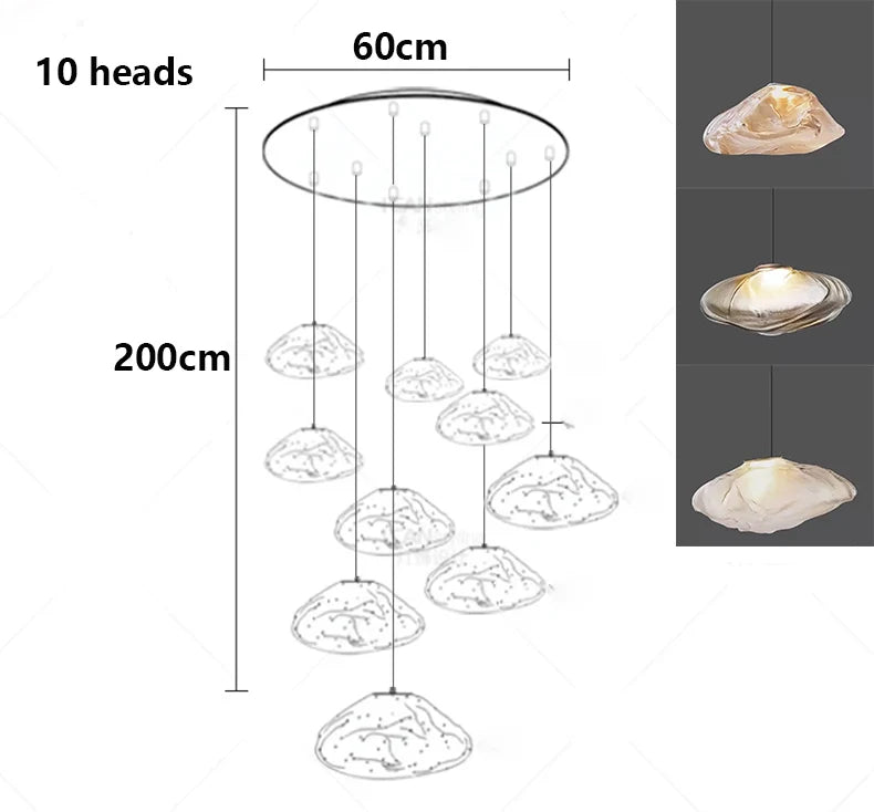 Nordic home decor Chandeliers for dining room luster pendant lights hanging lamps for ceiling Light fixture indoor lighting