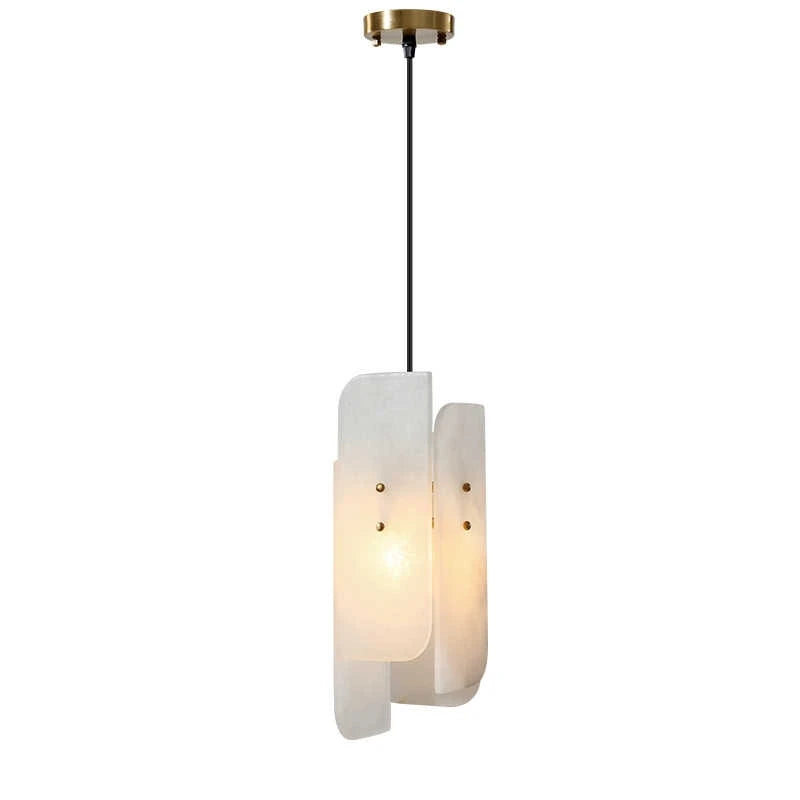 All copper natural marble pendant light restaurant bar counter bedroom modern luxury bedroom bedside small pendant light