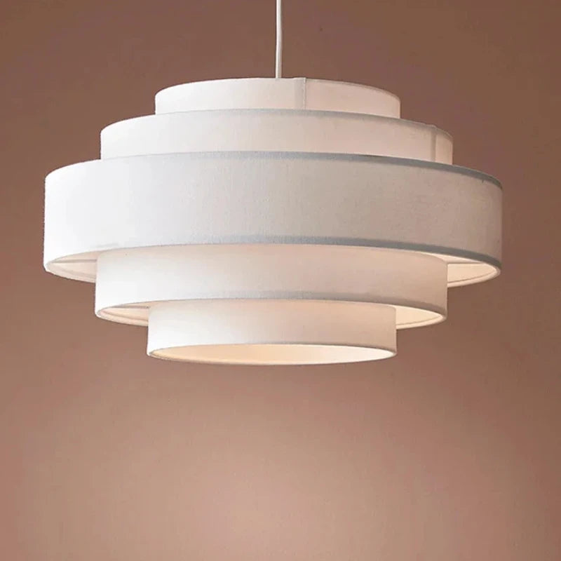 Nordic Fabric Pendant Light Wabi Sabi Led Chandelier for Living Room Bedroom Home Decor White cloth Pendant lamp