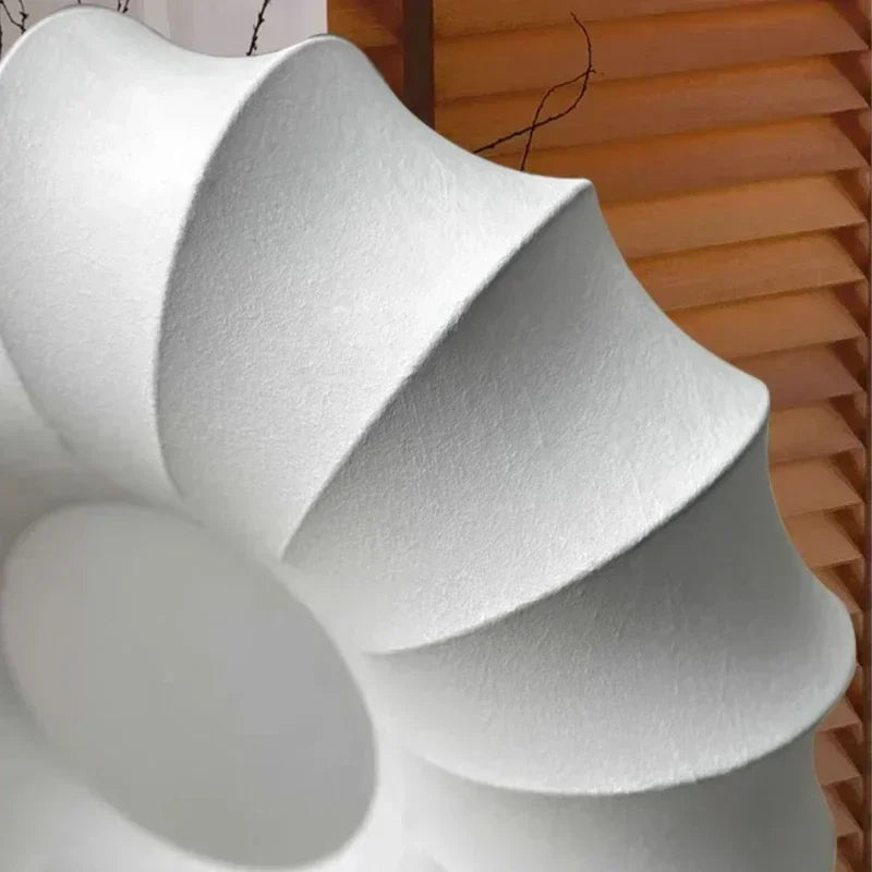 Nordic Cloth Ceiling Chandelier Modern Fabric Home Decoration Wood Lights for Living Room Bedroom Salon Pendant Lamps Luster