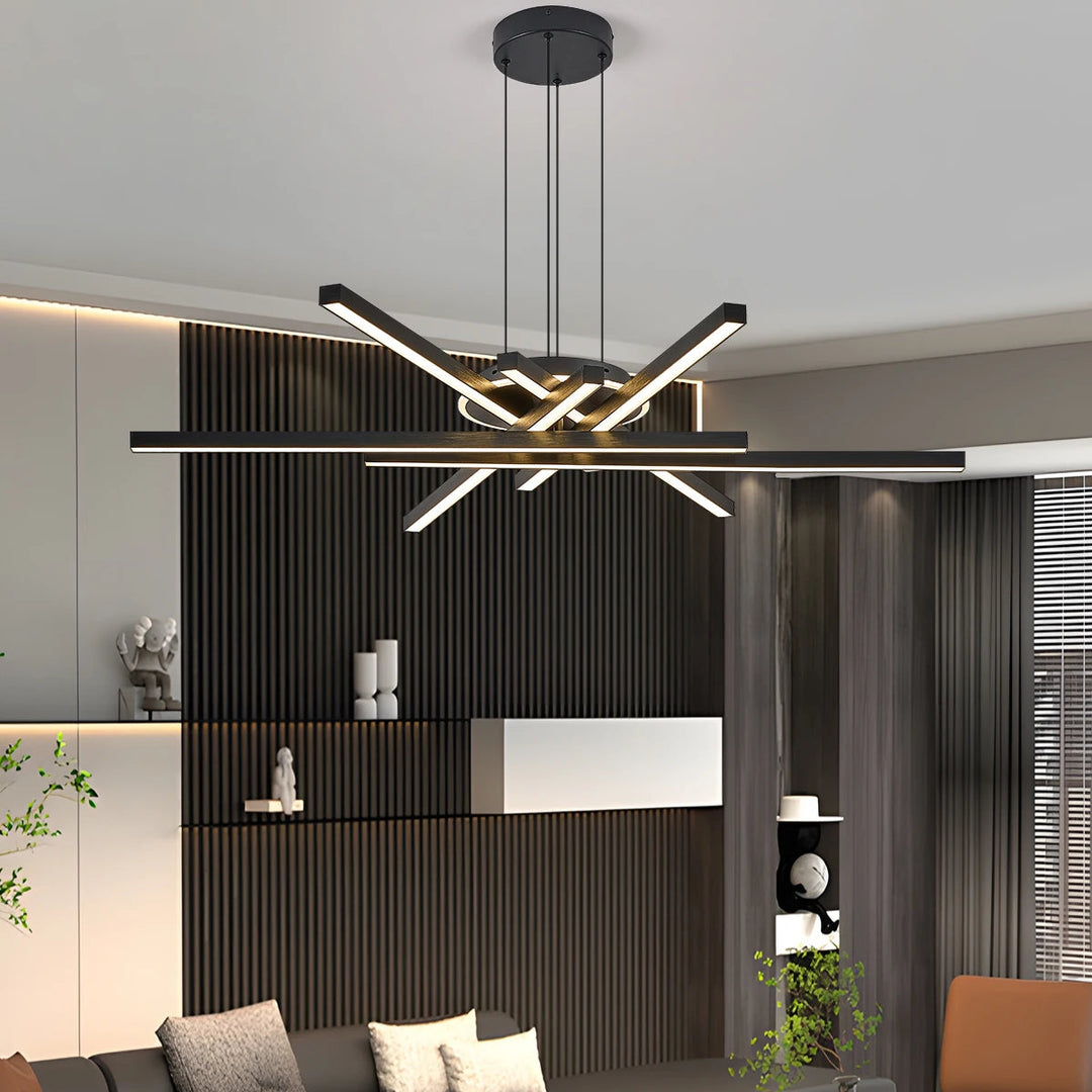 Nordic Led Chandelier Golden Black Pendant Lamp for Dining Living Room Table House Home Decor Desk Bar Lighting