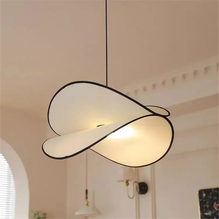 Nordic Creatieve Salon Chandeliers Luster Modern Home Decor Cream Wind Fabric Led Lamp Living Room Dining Bedroom Pendant Lights