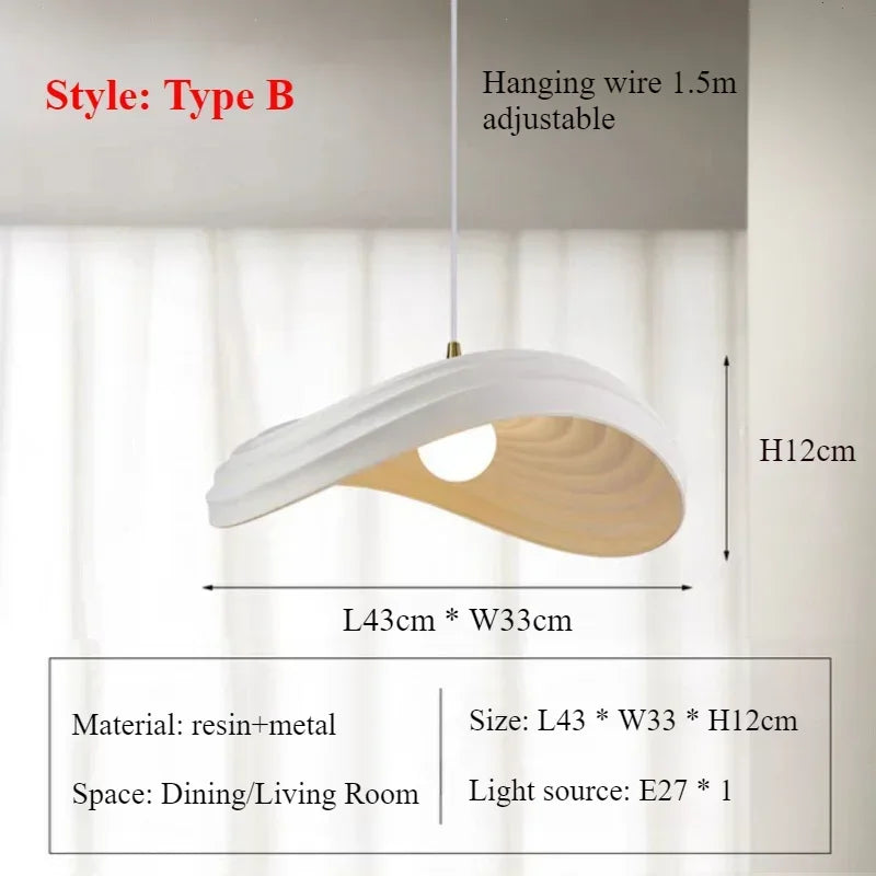 Nordic Pendant Lights Modern Resin Chandelier Home Decoration Hanging Lamps Luster for Living Dining Room Bedroom Hall Lighting