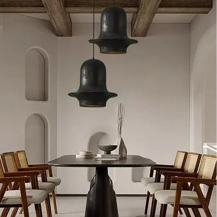 Wabi-sabi Retro Pendant Lights Nordic Chandelier Home Decoration Hanging Lamps for Living Dining Room Hotel Hall Restaurant Bar