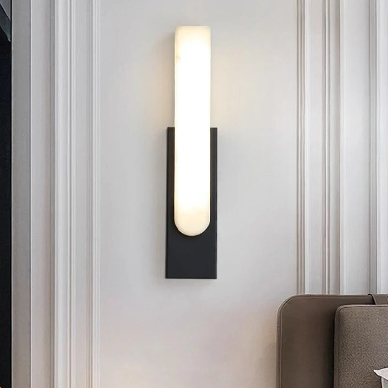 Nordic Modern Wall Lamp Bedroom Bedside Wall Mounted Fixture Sconces Lamps Led Simple Creative Gray Metal Home Decor Light