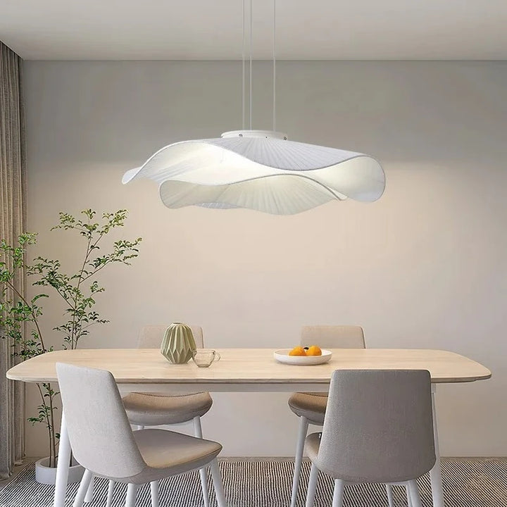 Modern Simple Fabric Led Pendant Lights Dining Room Nordic Chandelier Lamp Bar Hanging Lamp Home Decor Dimmable Lighting Fixtures