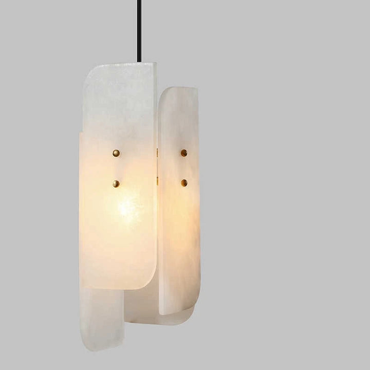 All copper natural marble pendant light restaurant bar counter bedroom modern luxury bedroom bedside small pendant light