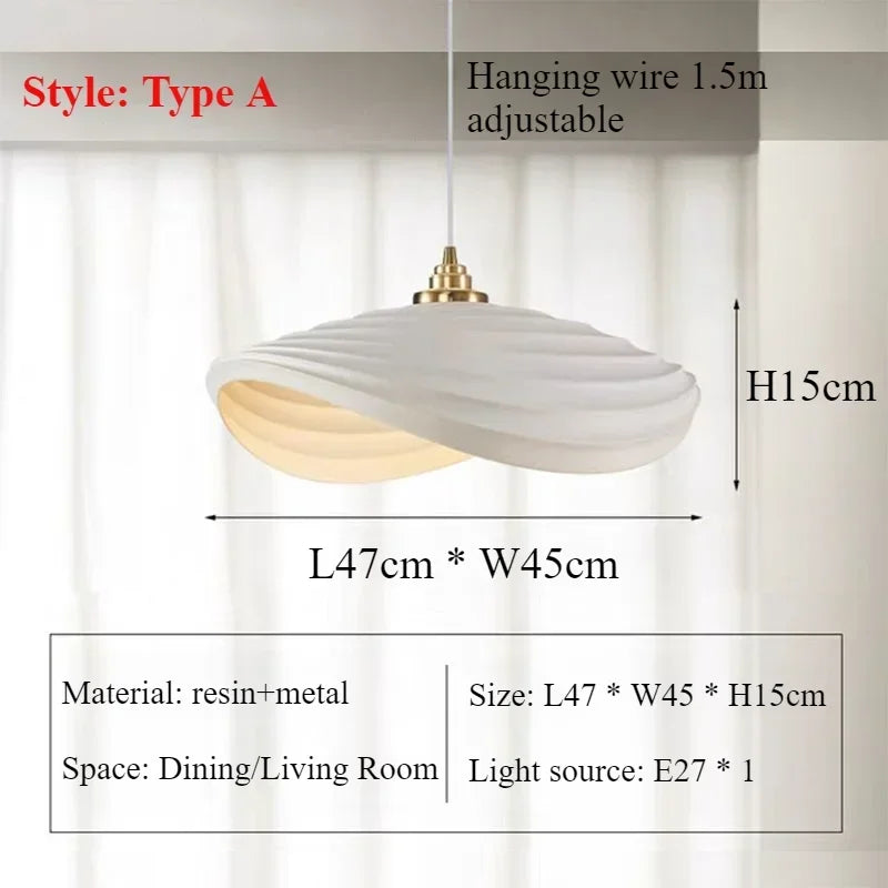 Nordic Pendant Lights Modern Resin Chandelier Home Decoration Hanging Lamps Luster for Living Dining Room Bedroom Hall Lighting