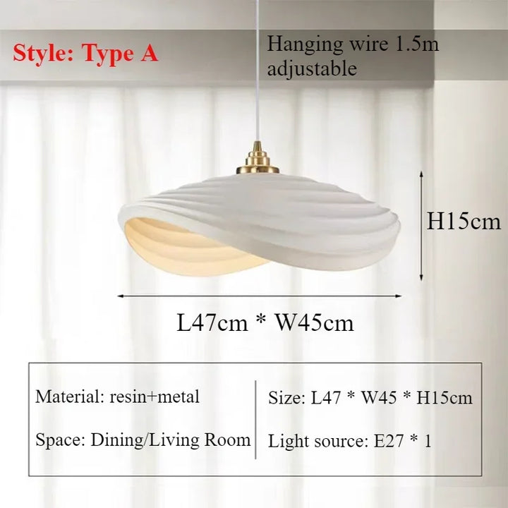 Nordic Pendant Lights Modern Resin Chandelier Home Decoration Hanging Lamps Luster for Living Dining Room Bedroom Hall Lighting