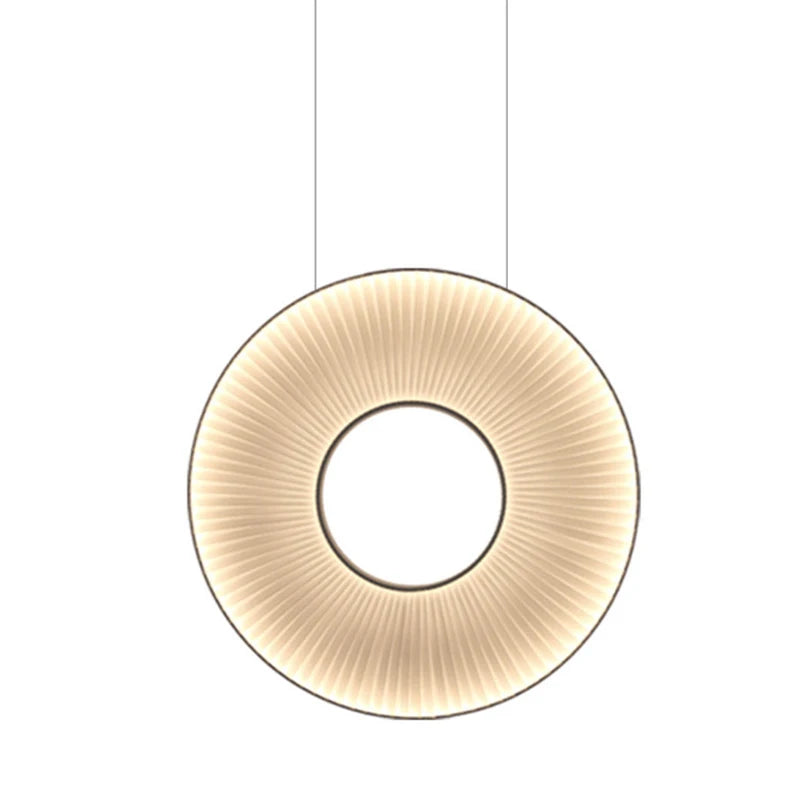 New Style Fabric LED Pendant Lights Ten Hours Round Parlor Shop Hotel Dining Room Hanglamp Art Deco Cord Adjustable