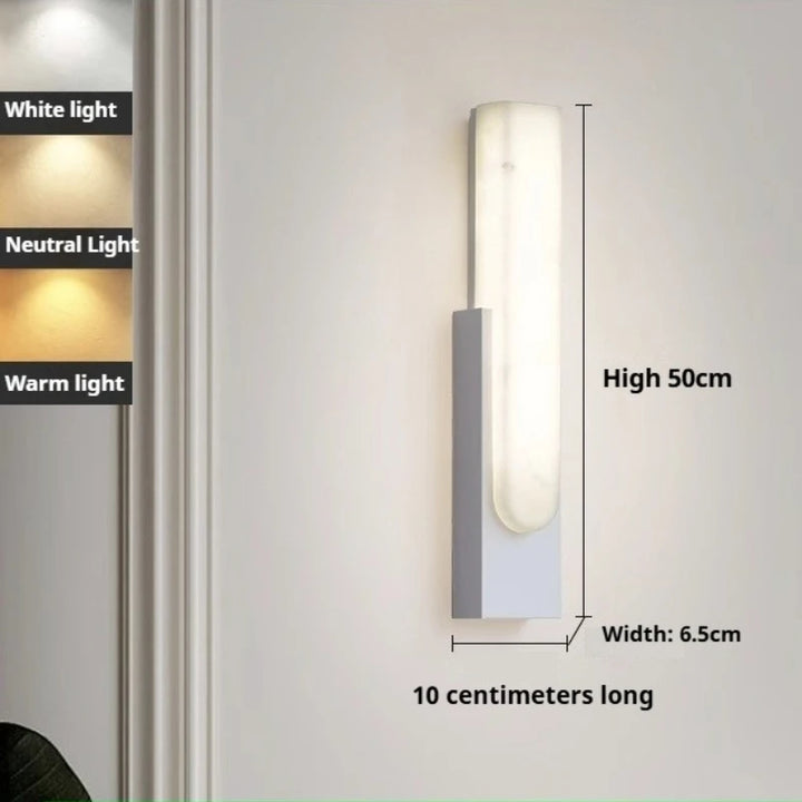 Nordic Modern Wall Lamp Bedroom Bedside Wall Mounted Fixture Sconces Lamps Led Simple Creative Gray Metal Home Decor Light