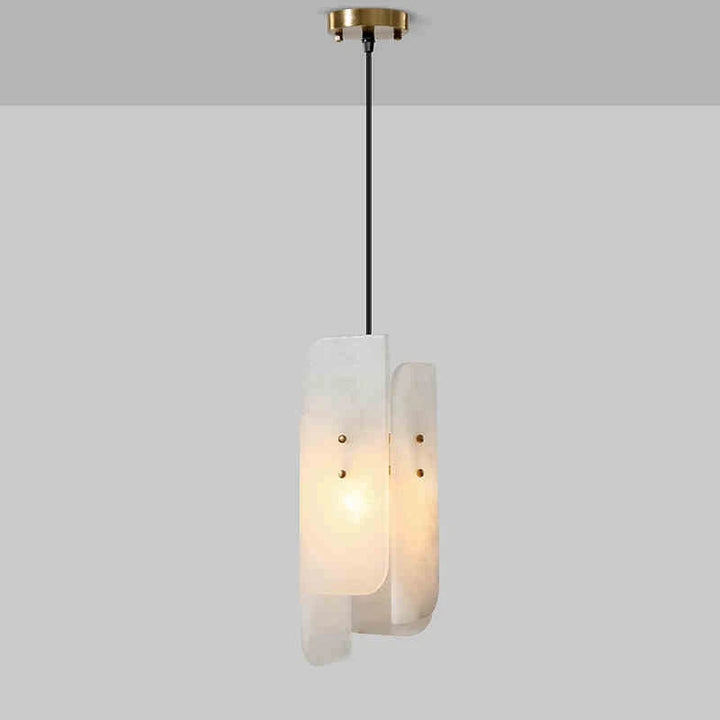 All copper natural marble pendant light restaurant bar counter bedroom modern luxury bedroom bedside small pendant light