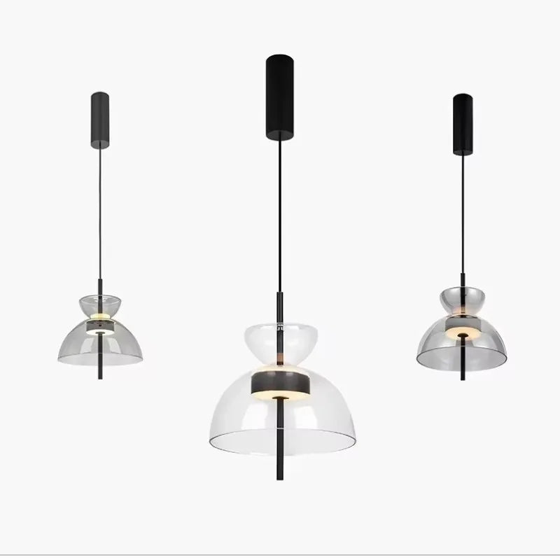 Nordic Glass LED Pendant Light for Restaurant Bedroom Bar Coffee Shop Kitchen Designer Chandelier Home Decor Lusters Lighting Fixtures