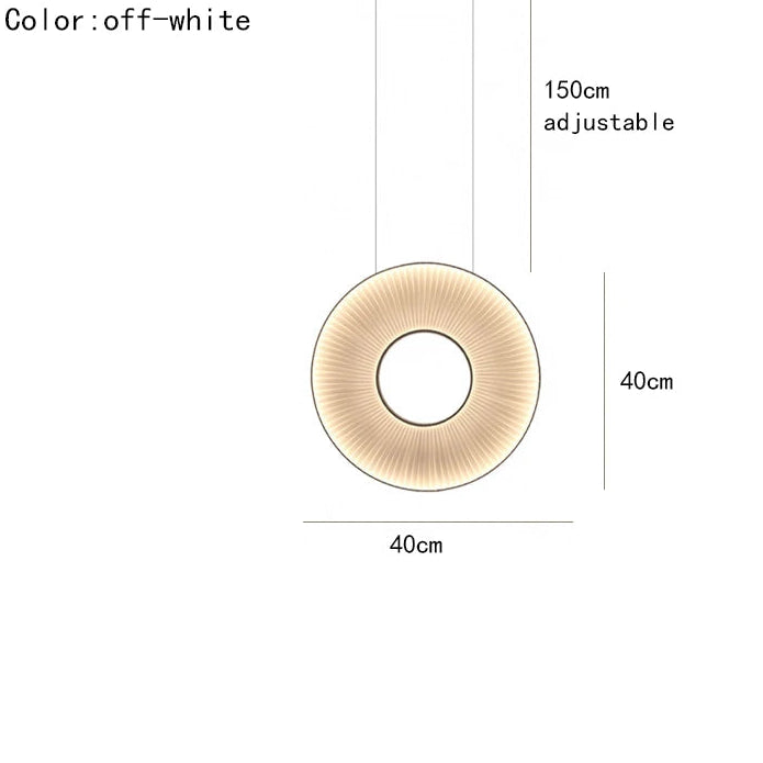 New Style Fabric LED Pendant Lights Ten Hours Round Parlor Shop Hotel Dining Room Hanglamp Art Deco Cord Adjustable