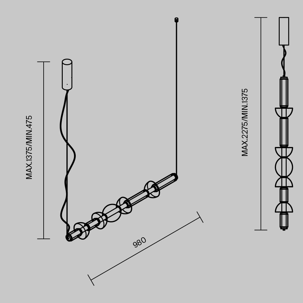 Suspension Luminaire | COSMO (Linéaire)