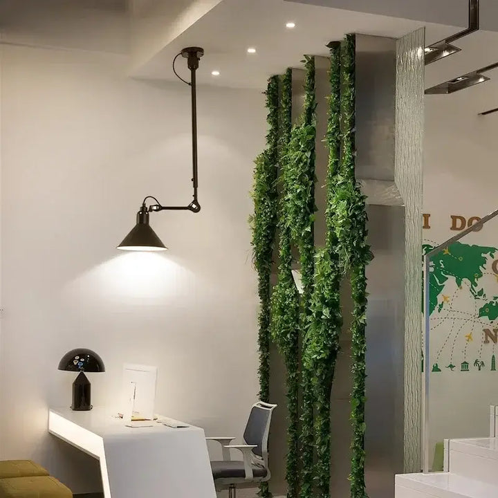 Suspension vintage en céramique et détail cuivre style rétro