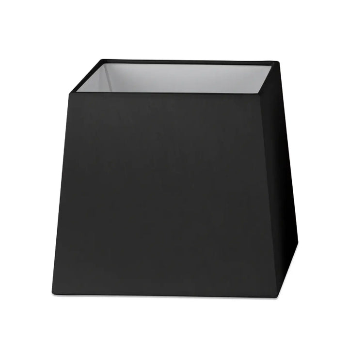 Grand abat-jour textile 32 × 27 cm, H 30 cm noir de Faro Barcelona