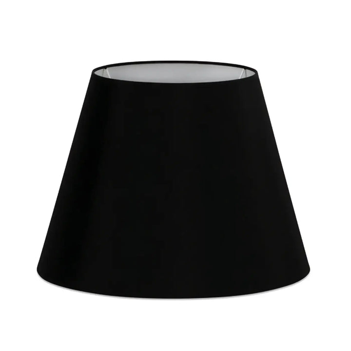 Grand abat-jour textile Ø 40 / 24 cm, H 29 cm noir de Faro Barcelona