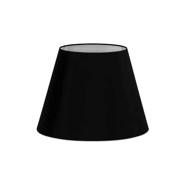 Grand abat-jour textile Ø 27 / 16 cm, H 20 cm noir de Faro Barcelona