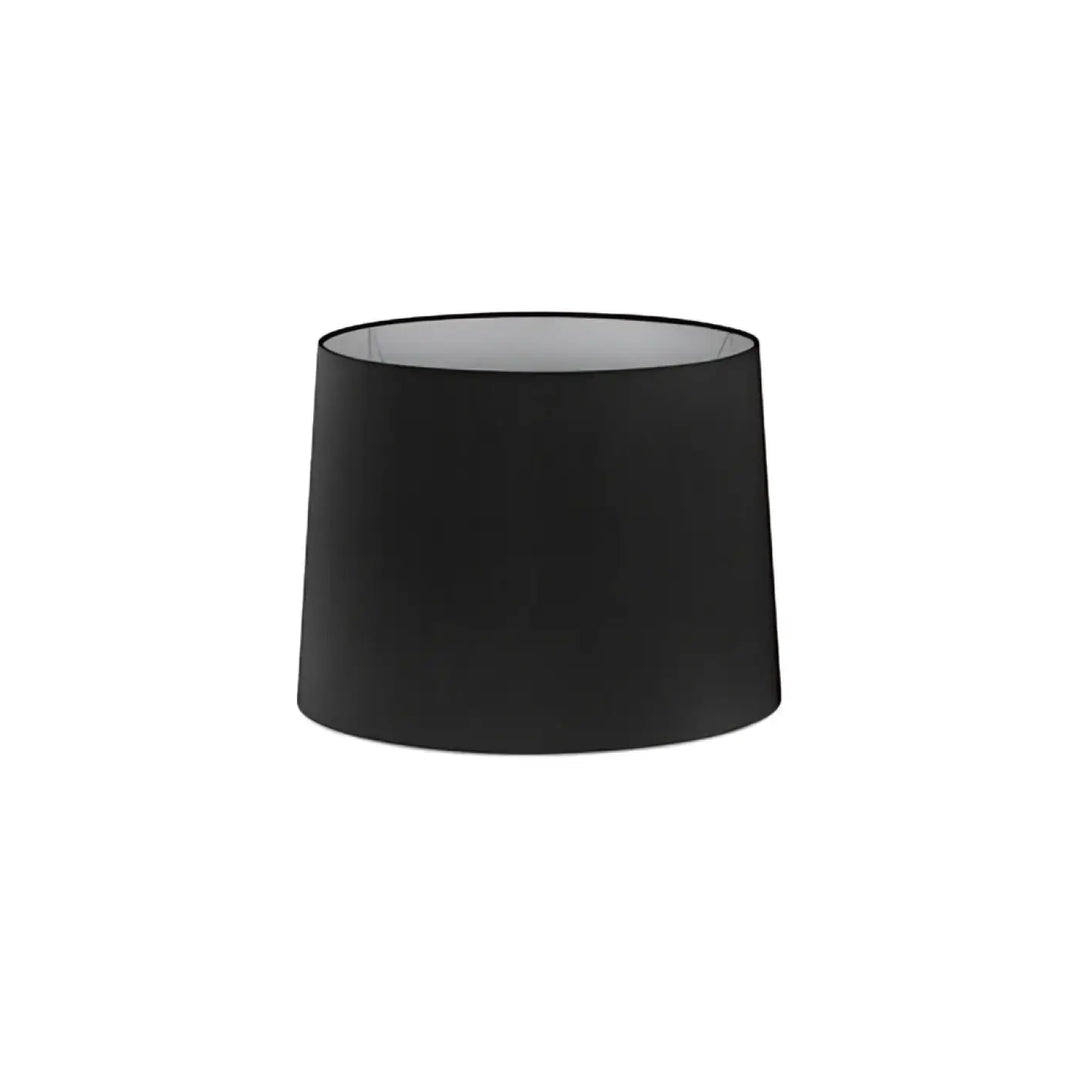 Abat-jour textile Ø 21,5 / 19 cm, H 16 cm noir de Faro Barcelona