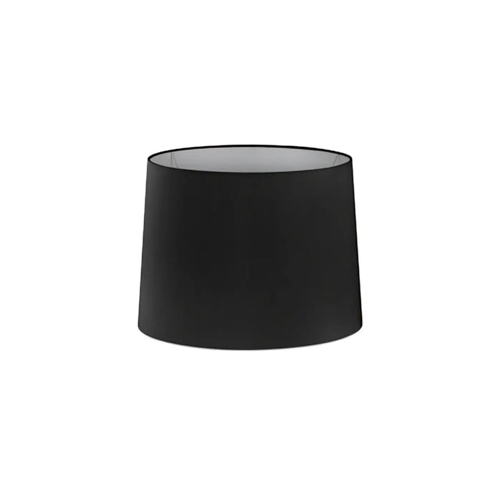 Abat-jour textile Ø 21,5 / 19 cm, H 16 cm noir de Faro Barcelona
