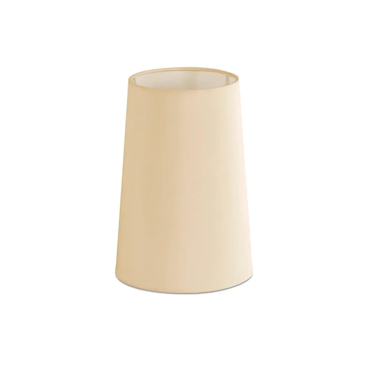 Abat-jour textile Ø 16,5 / 13 cm, H 24 cm beige de Faro Barcelona