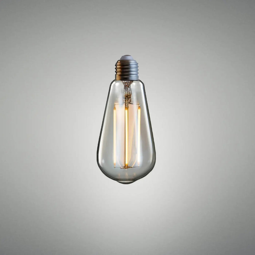Ampoule LED Teardrop en verre ambré