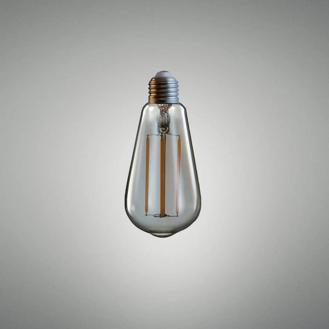 Ampoule LED Teardrop en verre ambré, vue 2